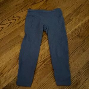 Athleta Girl, size 8-10 girl, blue capris leggings